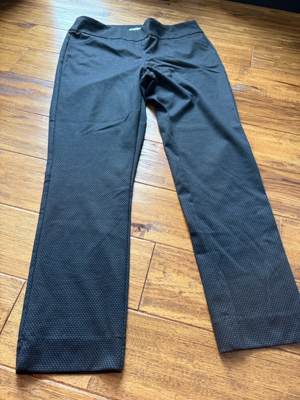 Rebecca Malone Black Micro Dot Stretch Pants